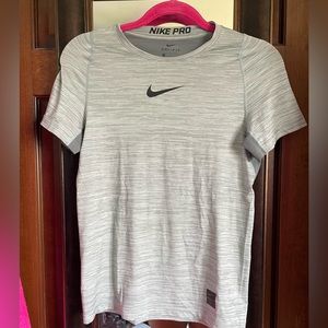 Nike Youth Gray Nike Pro Shirt